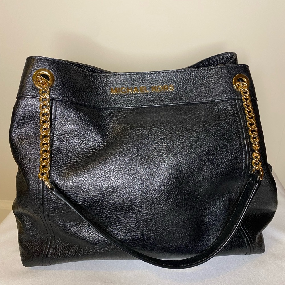 Michael Kors Black Leather Handbag